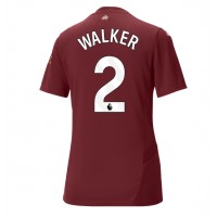 Fotballdrakt Dame Manchester City Kyle Walker #2 Tredjedrakt 2024-25 Kortermet